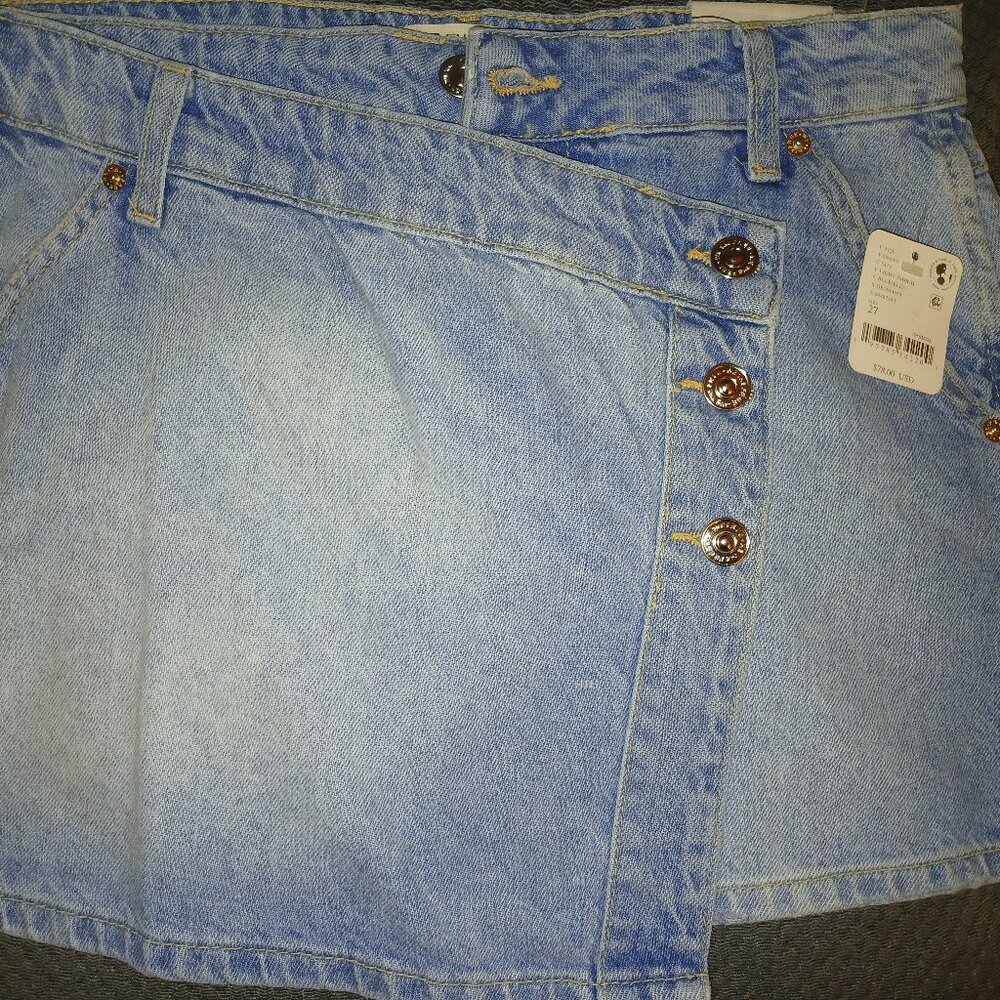 Free People Wynne Denim Skirt